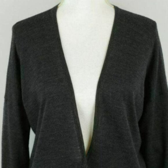 Icebreaker Women's Small Gray Merino Wool Single Button Cardigan - Picture 2 of 8